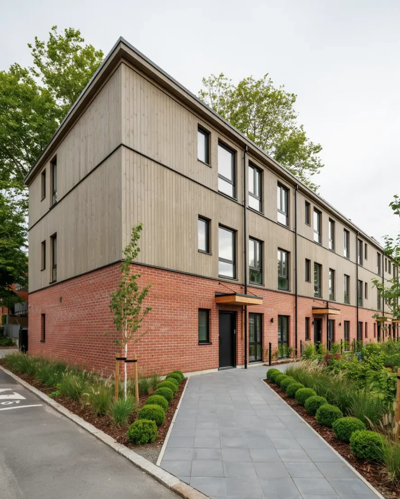 fasadrenovering och byte av tr panel p radhus i rstaberg rsta